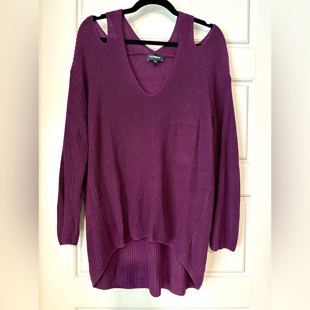 Express cold shoulder sweater